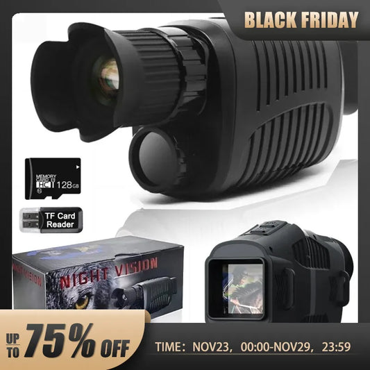 "LunarVision Solo: Compact Night Vision Monocular"